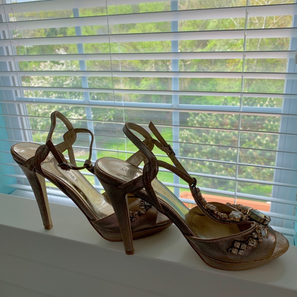 Gold High Heels